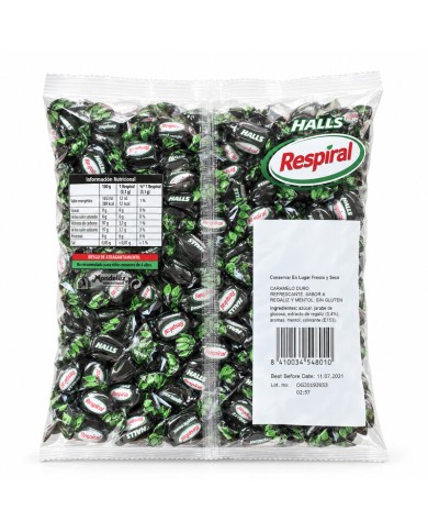 Respiral Regaliz Mentol bolsa de 1 kilo