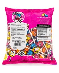 Chupa chups surtidos Funny Pop bolsa de 200 unidades