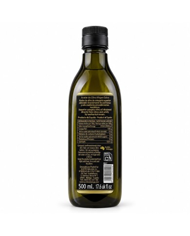 Aceite de Oliva virgen extra Flor de oro botellin Pet 500 ml. caja de 12