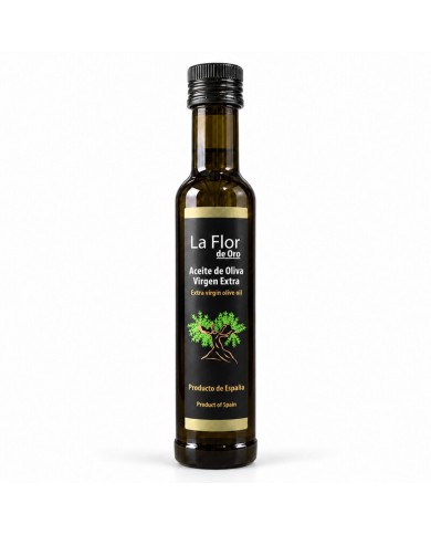 Aceite de Oliva virgen extra Flor de oro botellín pet 250 ml.