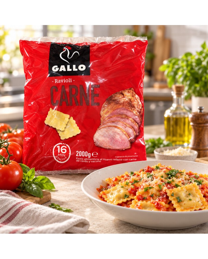 Gallo Ravioli de Carne bolsa 2 Kilos