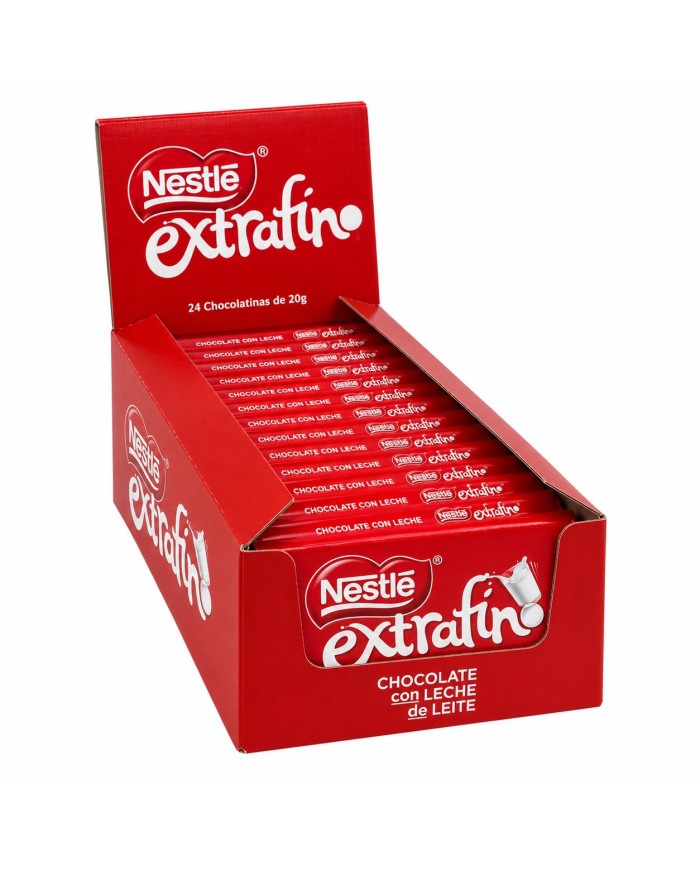 Nestle Extrafino chocolatina de 20g. estuche de 24 uds.