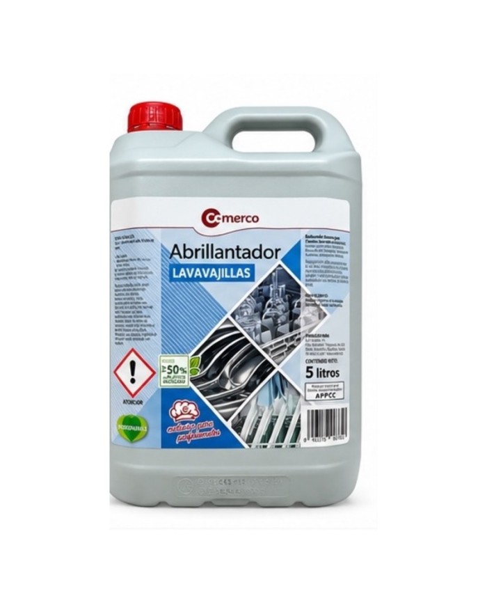 Comerco abrillantador para lavavajillas garrafa 5 Litros