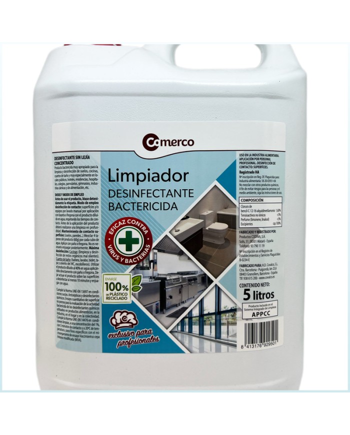 Comerco Limpiador desinfectante bactericida 5 litros