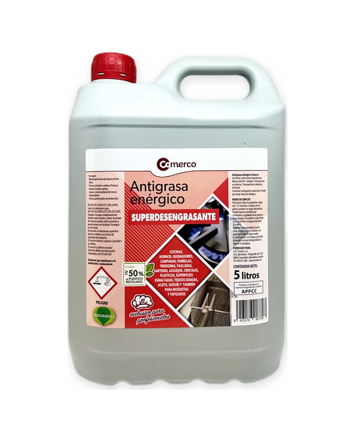 Comerco desengrasante enérgico garrafa 5 litros