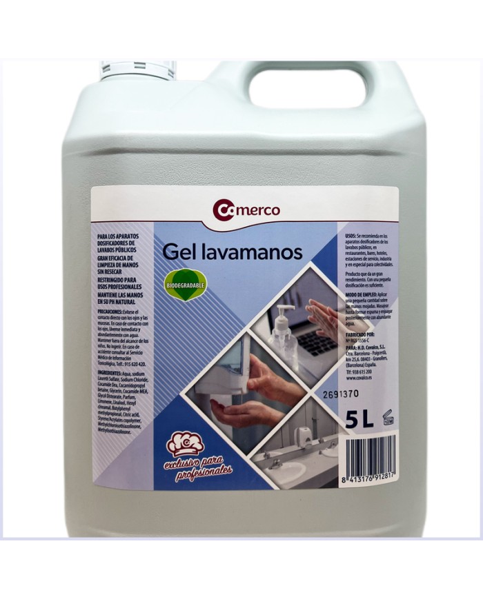 Comerco gel de manos garrafa 5 litros
