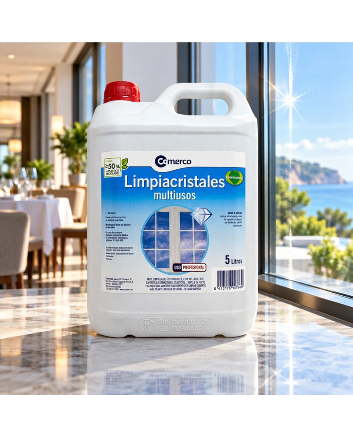 Comerco limpiacristales multiusos 5 litros