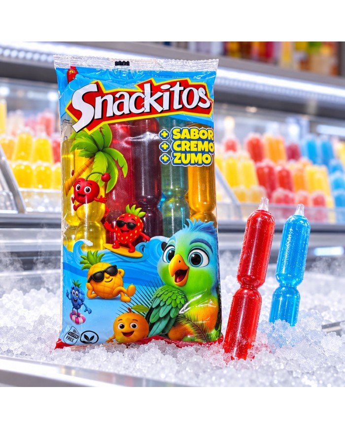 Snackitos Sorbete - Polos de frutas variados pack-10