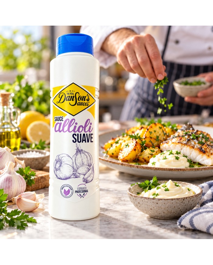 THE REAL Dân Sons sauce allioli suave bote 900 gramos