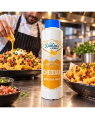 THE REAL Dân Sons salsa cheddar bote 900 gramos