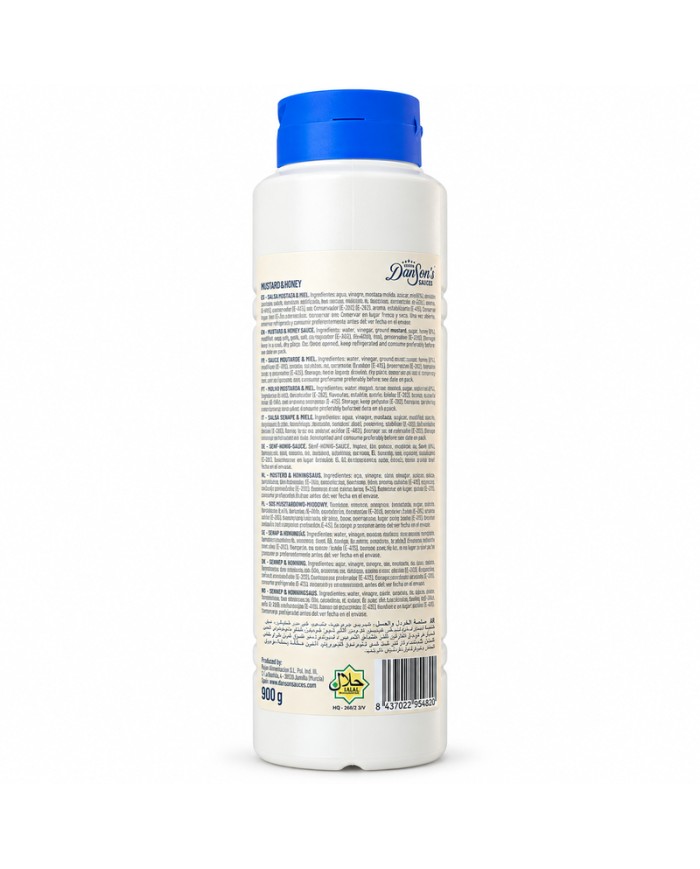 THE REAL Dân Sons salsa mostaza y miel bote 900 gramos