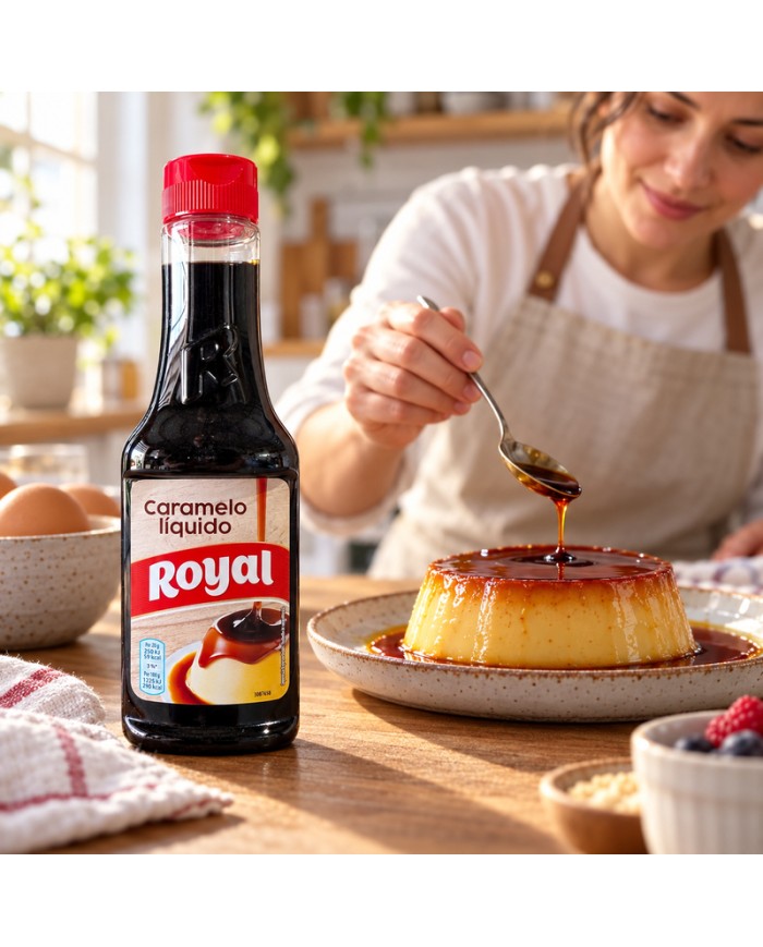 Royal sirope de Caramelo bote 400 gramos caja de 10 botes