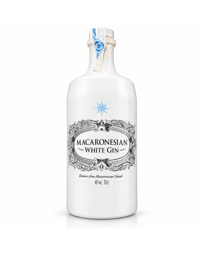 Ginebra MACARONESIAN ~ WHITE GIN~ Premium 700 ml.