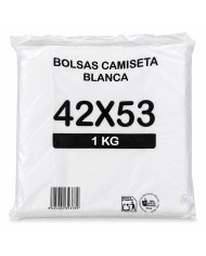 Comprar Bolsas de asas camiseta blancas 42x53 al mejor precio