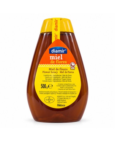 Miel de mil flores Diamir antigoteo servifácil 500 gramos