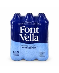 Agua Mineral Font Vella 1500 ml. pack de 6