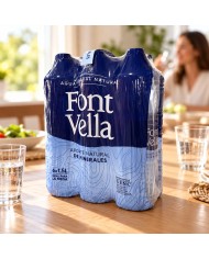 Agua Mineral Font Vella 1500 ml. pack de 6