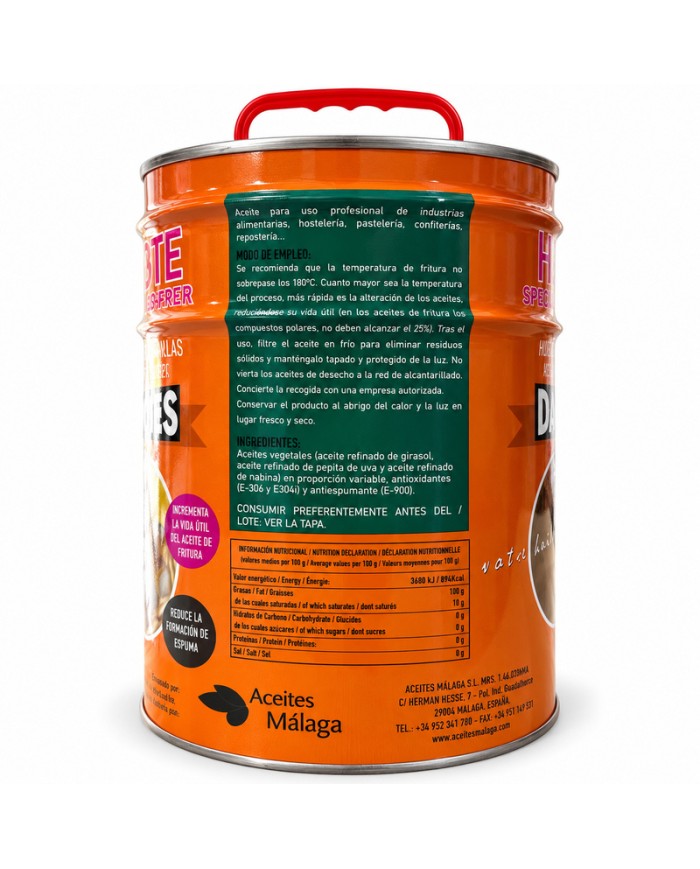 Aceite especial freidora DaddieS lata 10 litros