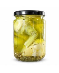 Alcachofas gourmet enteras con tallo La Orquídea tarro 420 grs. caja de 12