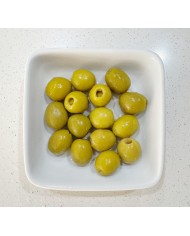 Aceitunas rellenas de anchoa Olispania extragrandes lata 350 grs. caja de 12