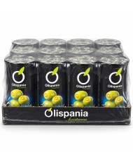 Aceitunas rellenas de anchoa Olispania extragrandes lata 350 grs. caja de 12