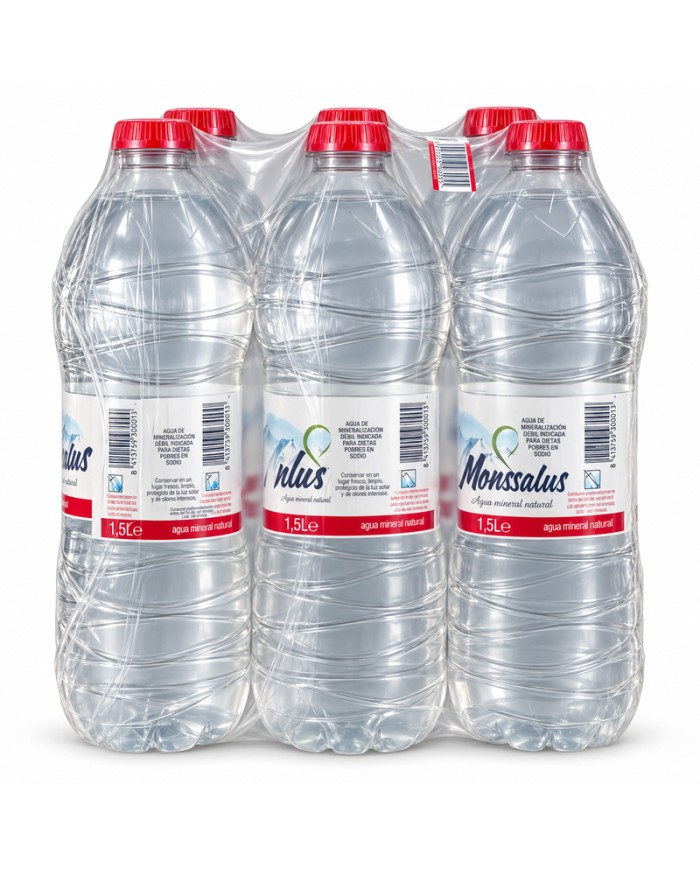 Agua Mineral Monssalus 1500 ml. PACK-6