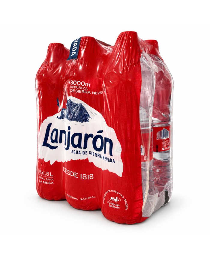 Agua Mineral natural Lanjarón 1500 ml. pack-6