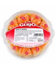 Caramelos Gerio gajos de naranja XL estuche de 12 x 100 Gramos