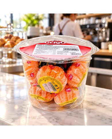 Caramelos Gerio gajos de naranja XL estuche de 12 x 100 Gramos