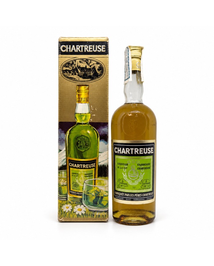 Chartreuse Liqueur 55º botella antigua de colección