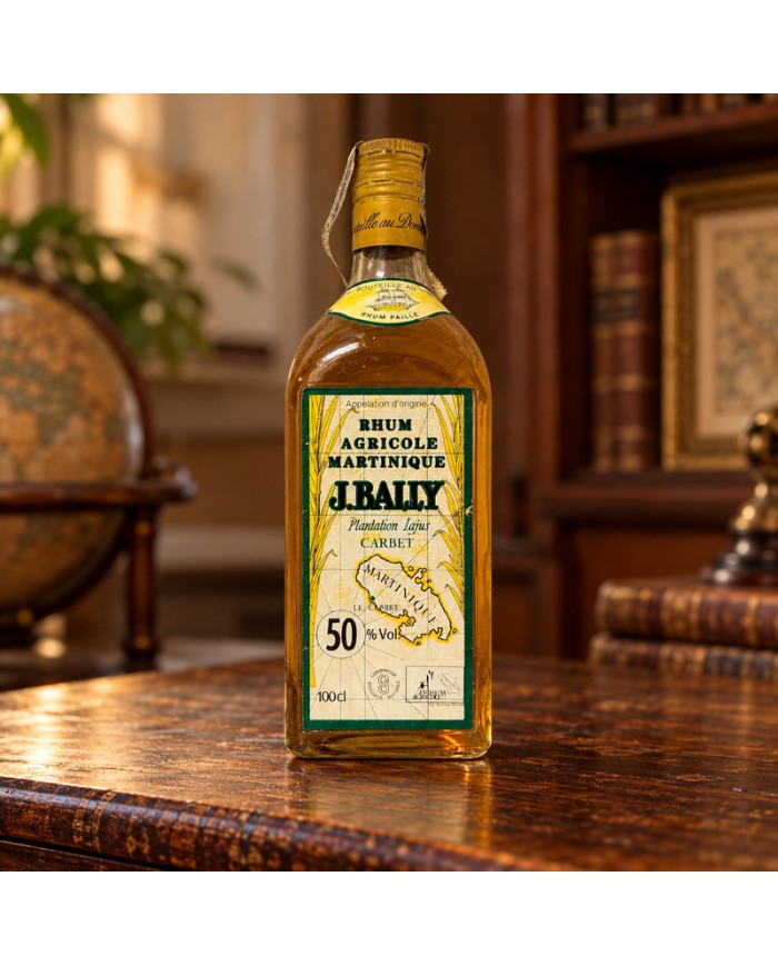 J. Bally Rhum Agricole Martinique Paille 50º 100 cl botella antigua de colección