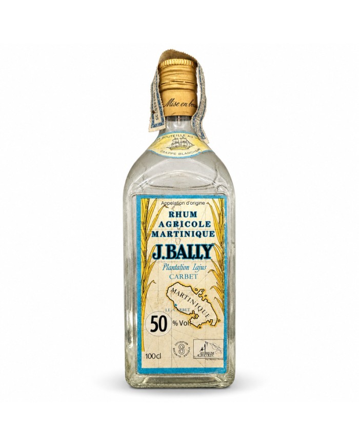 J. Bally Rhum Agricole Martinique blanco 50º 100 cl botella antigua de colección