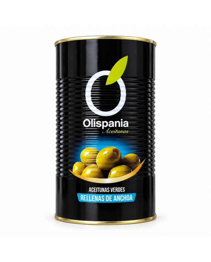 Aceitunas rellenas gigantes Olispania calibre 160/180 bote 4380 gramos