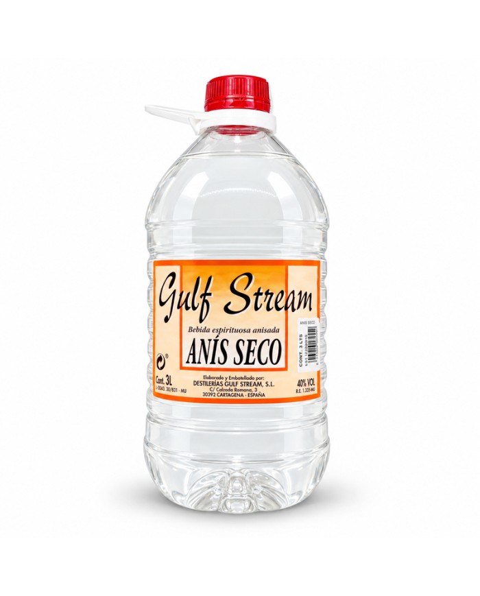 Gulf Anís seco garrafa pet 3 Litros 40º