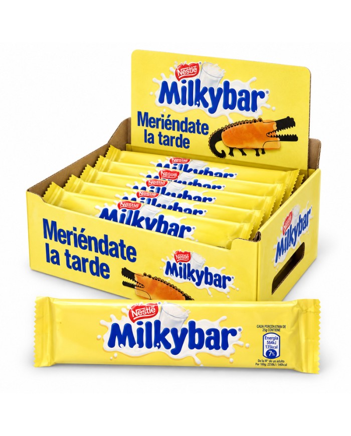 Chocolatinas Nestlé Milkybar estuche de 18 unidades de 25 gramos