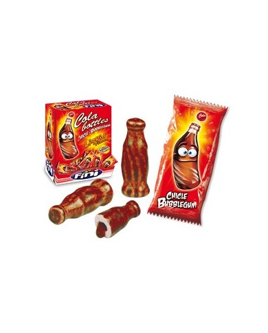Fini Botella Cola chicle líquido estuche de 200 uds.