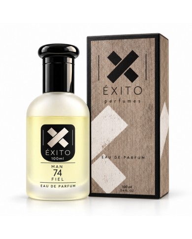 ÉXITO 74 FIEL hombre 100 ml — frasco con caja