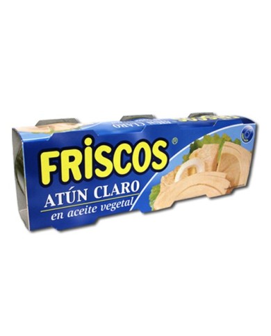 Friscos Atún claro en aceite de girasol pack-3
