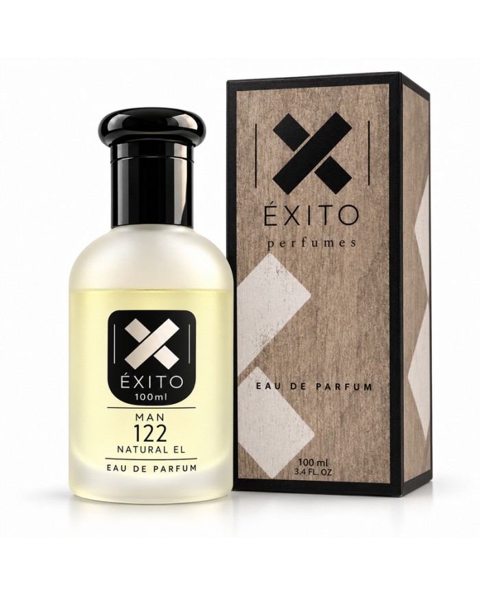 ÉXITO 122 NATURAL EL hombre 100 ml — frasco con caja