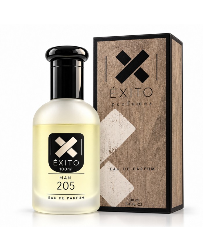 ÉXITO 205 hombre 100 ml — frasco con caja