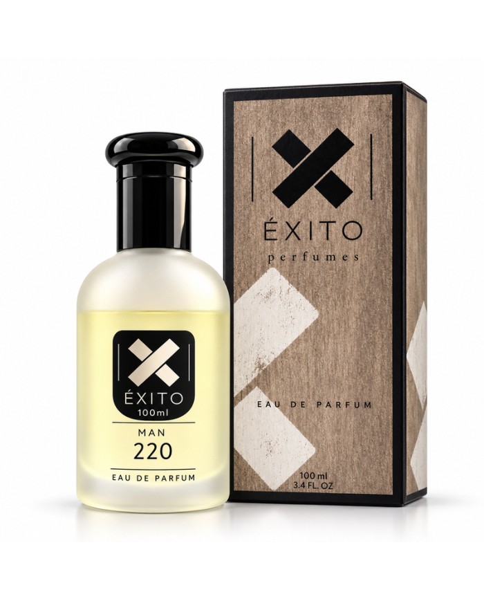 ÉXITO 220 hombre 100 ml — frasco con caja