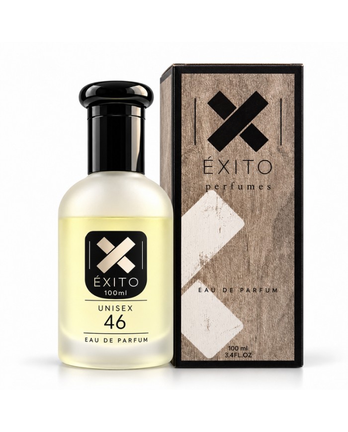ÉXITO 46 Unisex · Eau de Parfum 100 ml — frasco con caja
