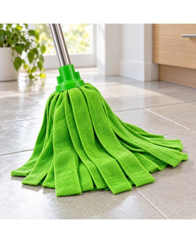 Comprar fregona profesional Pamex verde de microfibra