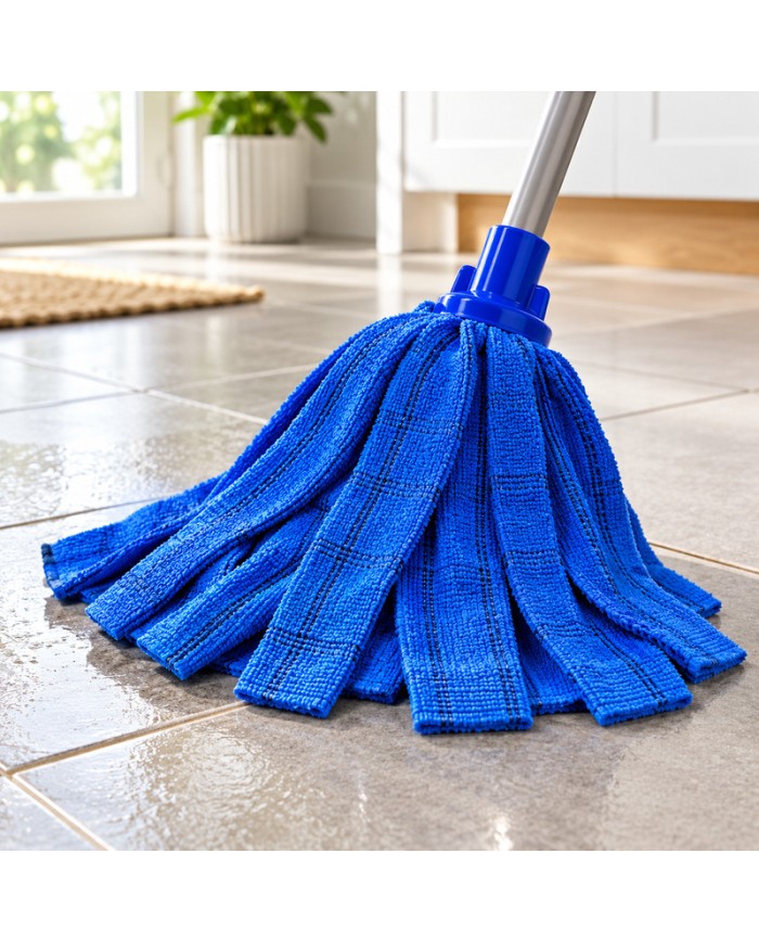 Comprar fregona profesional Pamex azul de microfibra