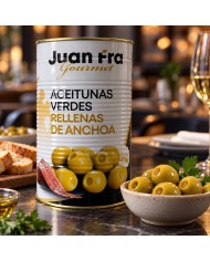 Aceitunas rellenas Juanfra Gourmet lata 2200 gramos peso escurrido