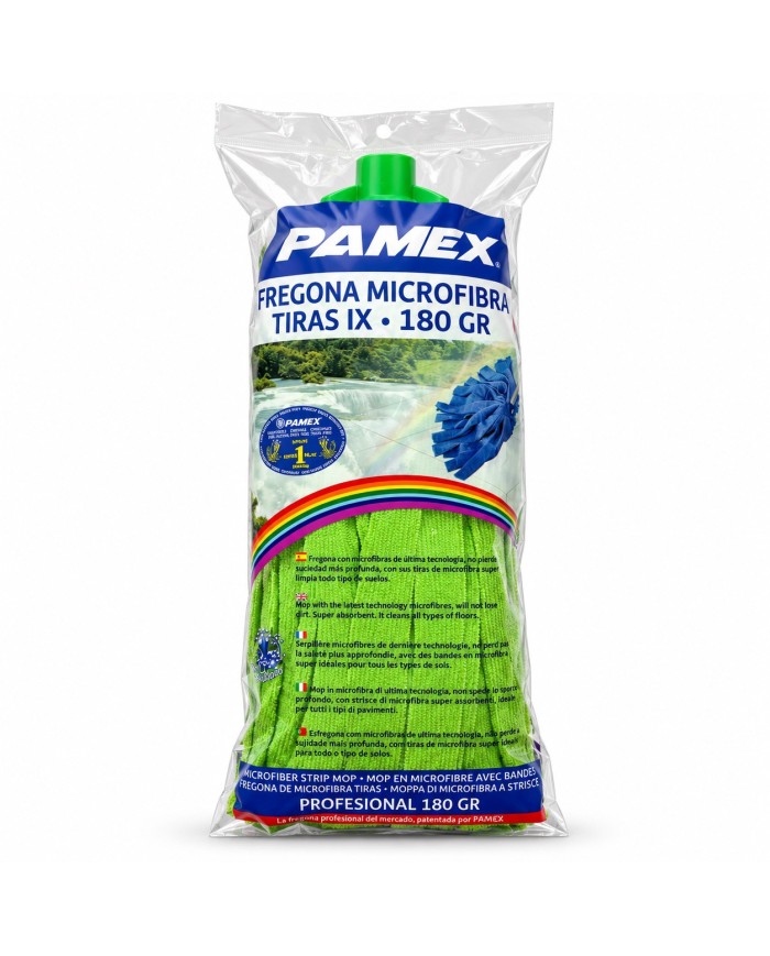 Comprar fregona profesional Pamex verde de microfibra