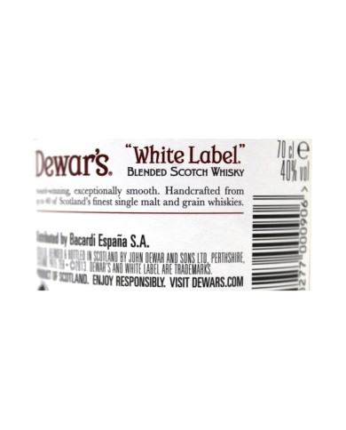 Comprar Whisky Dewars White Label al mejor precio Online