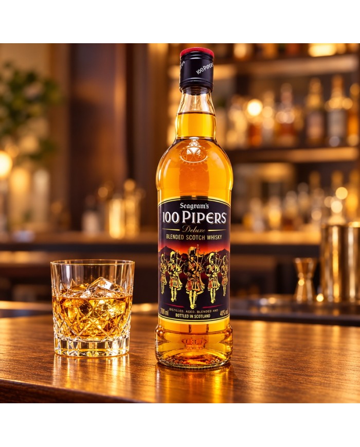 Comprar Whisky escocés 100 Pipers 0.70 L. al mejor precio Online