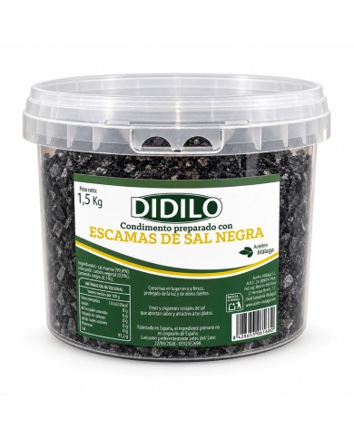 Comprar Sal Negra en escamas DIDILO 1.5 kilos al mejor precio