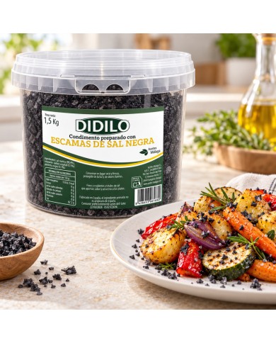 Comprar Sal Negra en escamas DIDILO 1.5 kilos al mejor precio